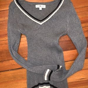 full circle stripped long sleeve shirt